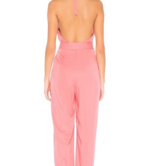 Tularosa Regina Pink Halter Jumpsuit - Picture 2 of 8